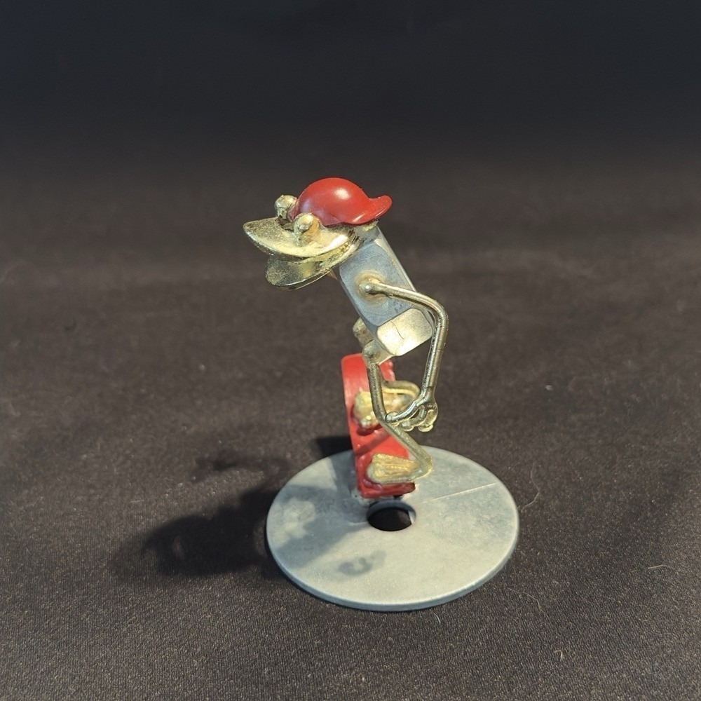 Vtg 2000 Arthur Ward Frog Sculpture Nuts Bolts Skater Skateboarder Reproduction - Picture 6 of 8